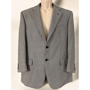Zanieri Mens Wool Herringbone Blazer Jacket Sport Coat Made In Italy Size 42R